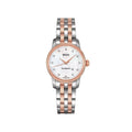 Mido Baroncelli III Automatic Mother of Pearl White Dial Two Tone Steel Strap Watch For Women - M7600.9.69.1