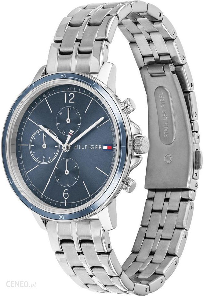 Tommy Hilfiger Casual Quartz Blue Dial Silver Steel Strap Watch For Women - 1782188