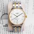 Tissot Chemin des Tourelles Powermatic 80 Silver Dial Two Tone Steel Strap Watch for Men - T099.407.22.038.02