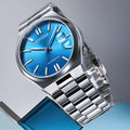 Citizen x Pantone Automatic Blue Dial Silver Steel Strap Watch For Men - NJ0158-89L