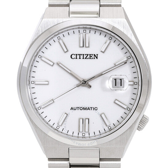 Citizen Tsuyosa Automatic White Dial Silver Steel Strap Watch For Men - NJ0150-81A