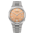 Citizen Tsuyosa Salmon Orange Dial Silver Steel Strap Watch For Men - NJ0159-86Z