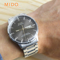 Mido Commander II Automatic Chronometer Grey Dial Silver Steel Strap Watch For Men - M021.431.11.061.00