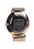 Coach Charles Black Dial Brown Leather Strap Watch for Women - 14602156