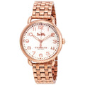 Coach Delancey White Dial Rose Gold Steel Strap Watch for Women - 14502262