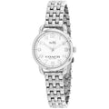 Coach Delancey White Dial Silver Steel Strap Watch for Women - 14502240