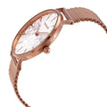 Coach Perry Silver Dial Rose Gold Mesh Bracelet Watch for Women - 14503386