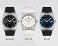 Tissot PRX Black Dial Black Rubber Strap Watch For Men - T137.410.17.051.00