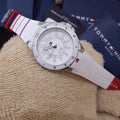 Tommy Hilfiger White Dial White Rubber Strap Watch for Women - 1781271