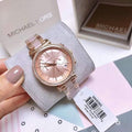 Michael Kors Sofie Chronograph Quartz Rose Gold Dial Rose Gold Steel Strap Watch For Women - MK6560