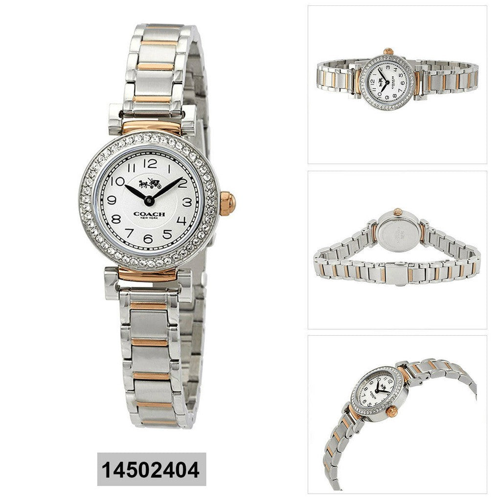 Coach Madison Silver Dial Two Tone Steel Strap Watch for Women - 14502404