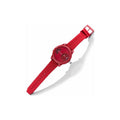 Tommy Hilfiger Denim Red Dial Red Rubber Strap Watch for Men - 1791557