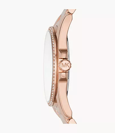 Michael Kors Whitney Quartz White Dial Rose Gold Steel Strap Watch For Women - MK6694