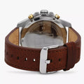 Tommy Hilfiger Decker Blue Dial Brown Leather Strap Watch for Men - 1791561