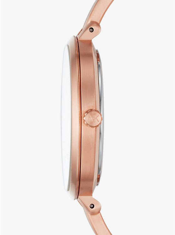 Michael Kors Jaryn Rose Gold Dial Rose Gold Steel Strap Watch For Women - MK3547