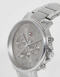 Tommy Hilfiger Chronograph Grey Dial Silver Steel Strap Watch for Men - 1710382