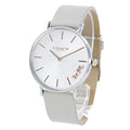 Coach Perry White Dial White Leather Strap Watch for Women - 14503117