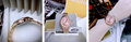 Michael Kors Mini Pilot Quartz Gold Dial Gold Steel Strap Watch For Women - MK7367