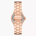 Michael Kors Lennox Quartz Rose Gold Dial Rose Gold Steel Strap Watch For Women - MK7405