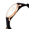 Daniel Wellington Classic Cornwall White Dial Black Nylon Strap Watch For Women - DW00100259