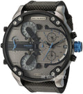 Diesel Mr Daddy 2.0 Chronograph Grey Dial Black Nylon Strap Watch For Men - DZ7420