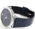 Emporio Armani Dress Quartz Blue Dial Blue Leather Strap Watch For Men - AR2501