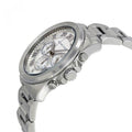 Michael Kors Brecken Chronograph Silver Dial Silver Steel Strap Watch For Women - MK8562