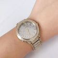 Michael Kors Kerry Quartz Gold Dial Gold Steel Strap Watch For Women - MK3360