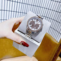 Michael Kors Bryn Pave Chronograph White Dial Two Tone Steel Strap Watch For Women - MK7201