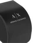 Armani Exchange Miami Chronograph Black Dial Silver Steel Strap Watch For Men - AX1057