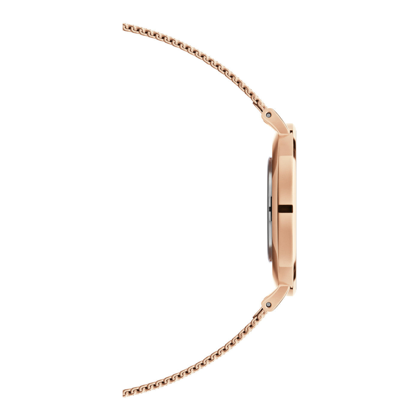 Daniel Wellington Petite Rose Gold Dial Rose Gold Mesh Bracelet Watch For Women - DW00100470