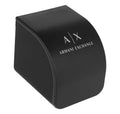 Armani Exchange Chronograph Black Dial Black Steel Strap Watch for Men - AX1058