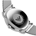 Emporio Armani Luigi Quartz Blue Dial Silver Mesh Bracelet Watch For Men - AR11230