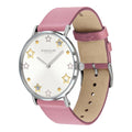 Coach Perry White Dial Pink Leather Strap Watch for Women - 14503243