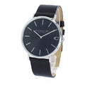 Coach Charles Black Dial Black Leather Strap Watch for Men - 14602149