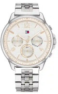 Tommy Hilfiger Harper Chronograph White Dial Silver Steel Strap Watch For Women - 1782222