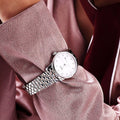 Mido Baroncelli Automatic Mother Of Pearl Dial Silver Steel Strap Watch For Women - M7600.4.69.1