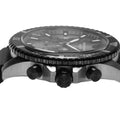 Emporio Armani Diver Chronograph Black Dial Black Silicon Strap Watch For Men - AR11515