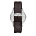 Emporio Armani Kappa Quartz Black Dial Brown Leather Strap Watch For Men - AR80008