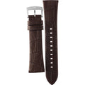 Emporio Armani Chronograph White Dial Brown Leather Strap Watch For Men - AR11033