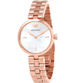 Emporio Armani Arianna Analog Mother of Pearl Dial Rose Gold Steel Strap Watch For Women - AR11196