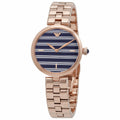 Emporio Armani Arianna Quartz Grey Dial Rose Gold Steel Strap Watch For Women - AR11220