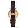 Emporio Armani Classic Quartz Pink Dial Brown Leather Strap Watch For Women - AR1911