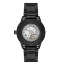 Emporio Armani Meccanico Automatic Black Dial Black Steel Strap Watch For Men - AR60054