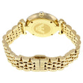 Emporio Armani Gianni T Bar White Mother of Pearl Dial Gold Steel Strap Watch For Women - AR1907