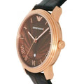 Emporio Armani Classic Quartz Brown Dial Brown Leather Strap Watch For Men - AR1613