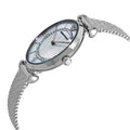 Emporio Armani Gianni T-Bar Quartz Mother of Pearl Dial Silver Mesh Bracelet Watch For Women - AR11319