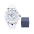 Tommy Hilfiger White Dial White Rubber Strap Watch for Women - 1781271