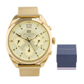 Tommy Hilfiger Mia Gold Dial Gold Mesh Bracelet Watch for Women - 1781488