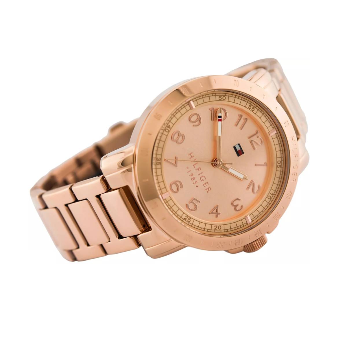 Tommy Hilfiger Bella Rose Gold Dial Rose Gold Steel Strap Watch for Women - 1781396